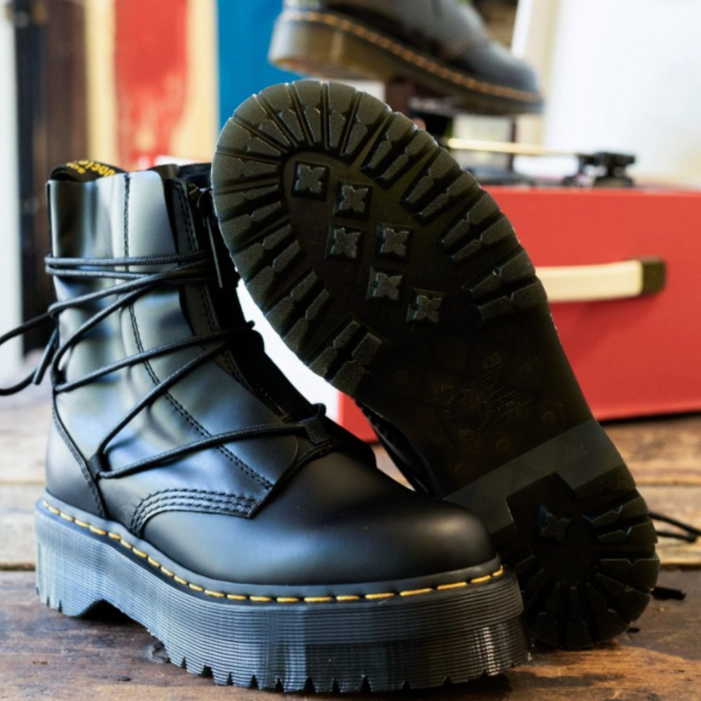 Dr. Martens Black Platform Boots - Picture 10 of 16